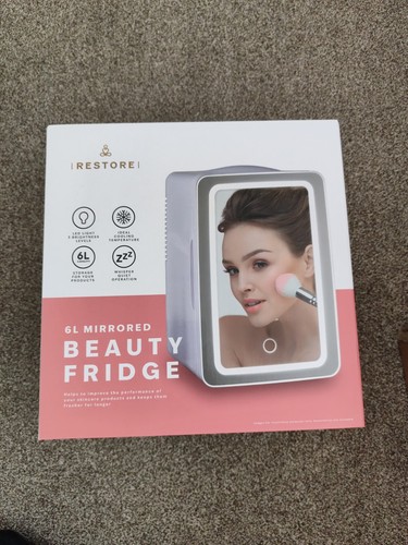 Mirrored beauty fridge with - fridge,