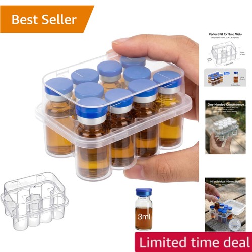 Clear slot vial - 10-slot,